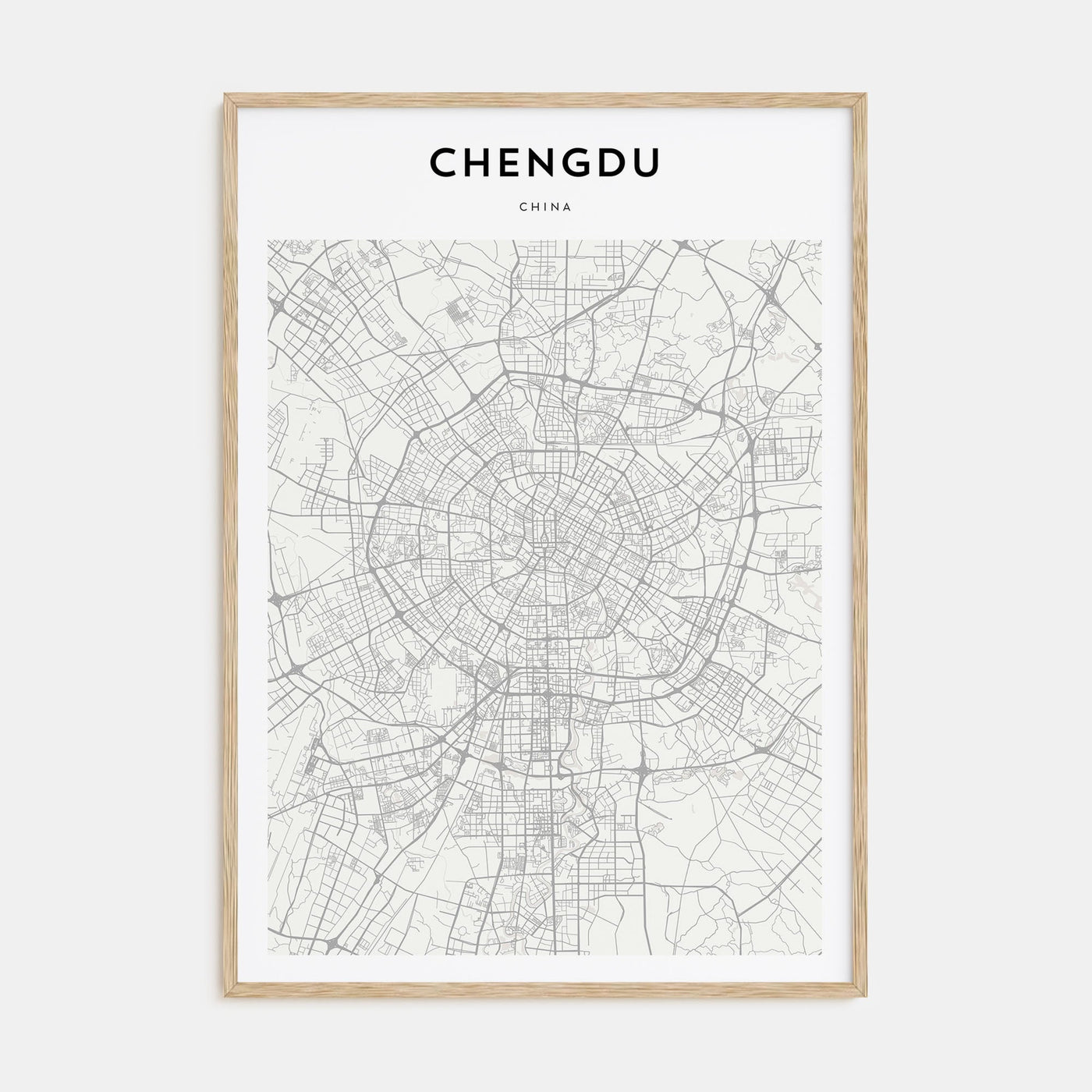 Santiago de Chile Drawn Poster