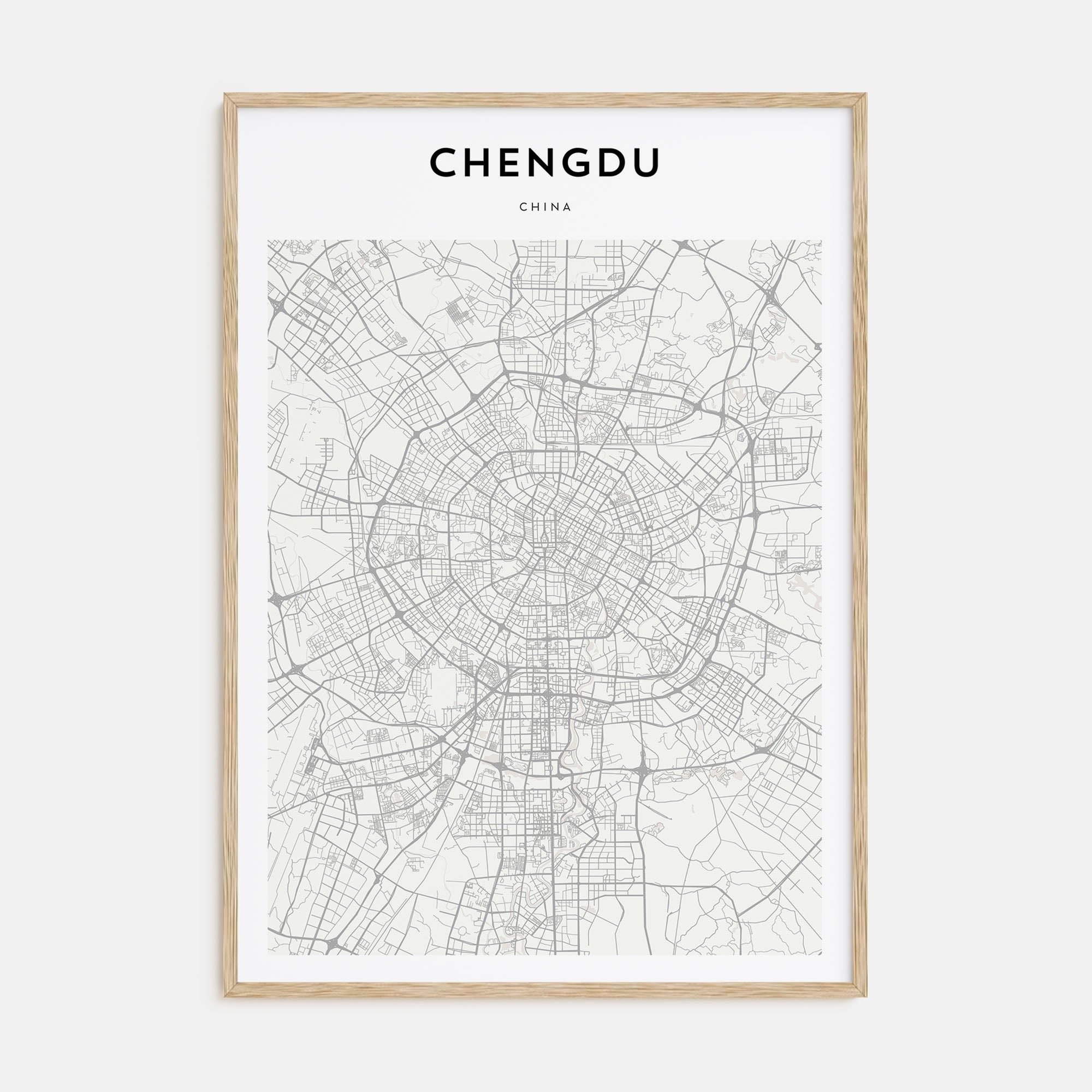 Santiago de Chile Drawn Poster