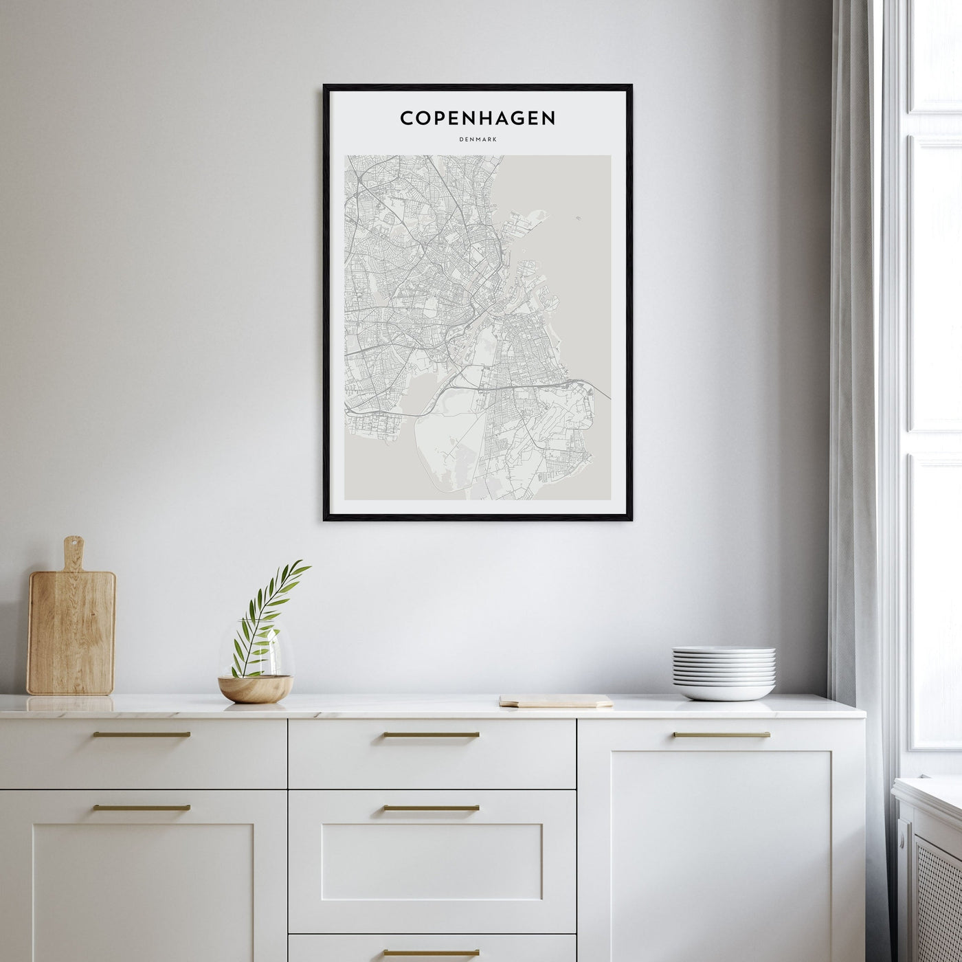 Warsaw Drawn Poster